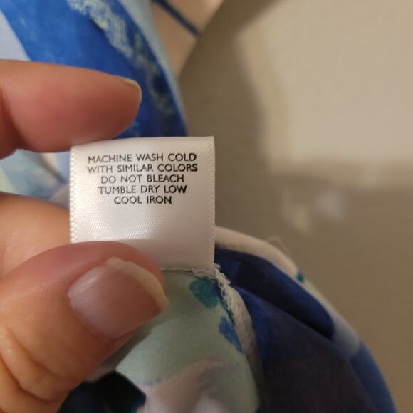 Natori‎ Oversize Beach Cover Up Womens XS Floral Beachy Sheer Lightweight - Picture 8 of 8